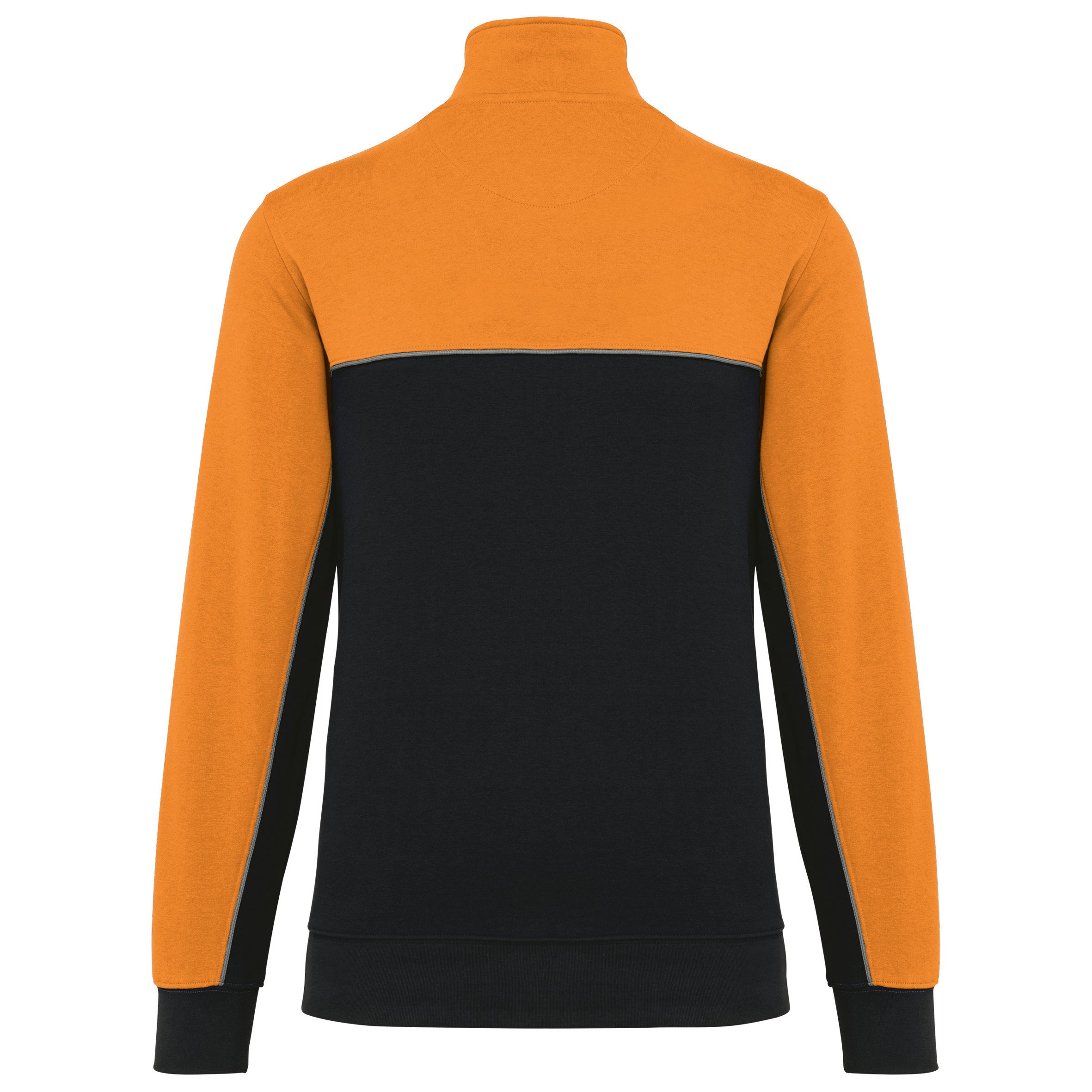 Unisex eco-responsible zip-neck sweatshirt