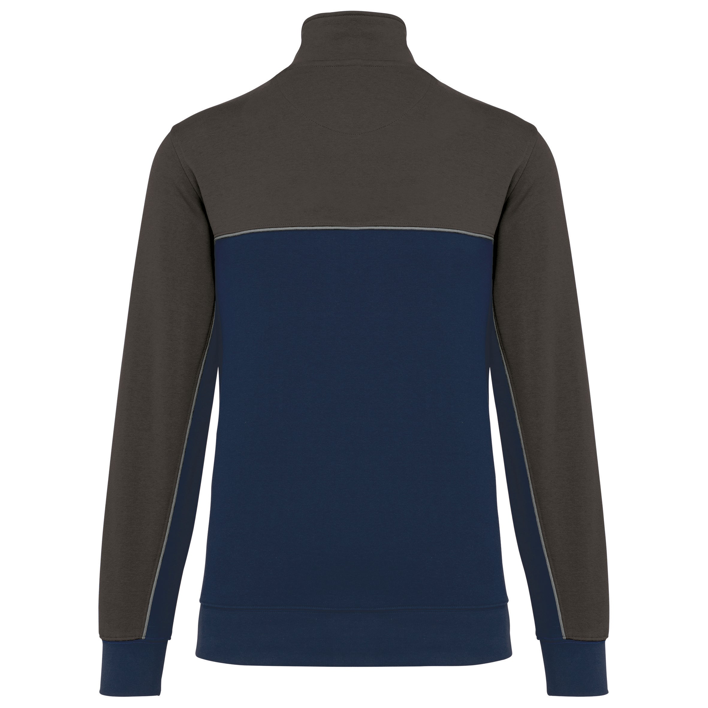 Unisex eco-responsible zip-neck sweatshirt