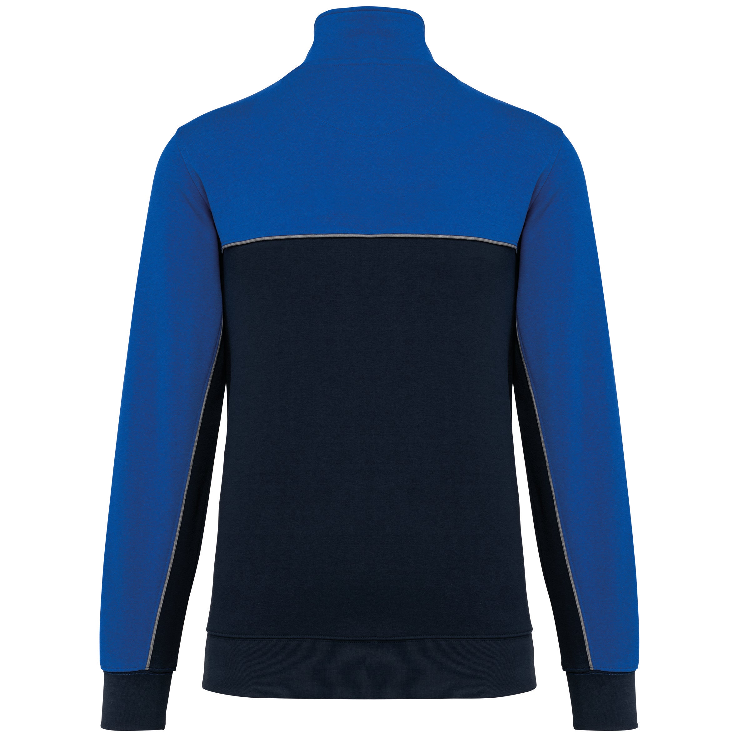 Unisex eco-responsible zip-neck sweatshirt