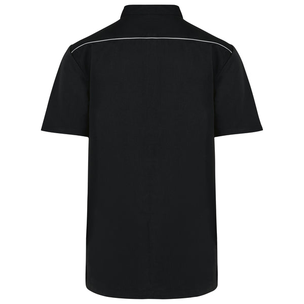 Men's polycotton blouse with press studs