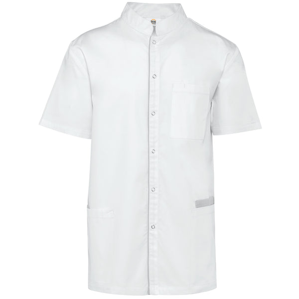 Men's polycotton blouse with press studs