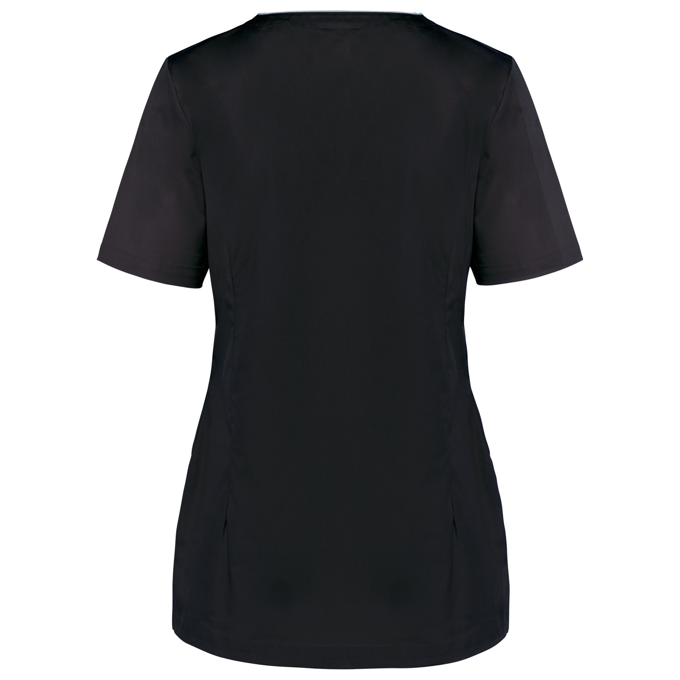 Women's polycotton blouse with press studs