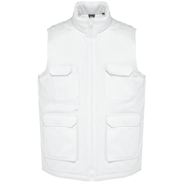 Unisex padded multi-pocket polycotton vest