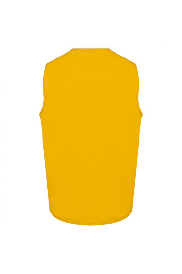 Unisex multi-pocket polycotton vest