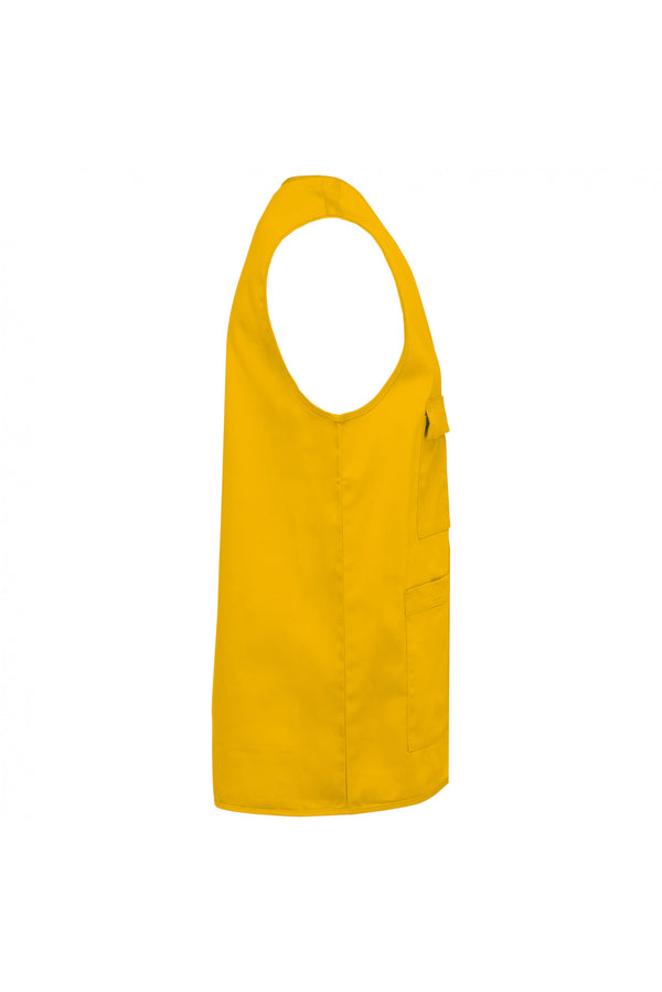 Unisex multi-pocket polycotton vest