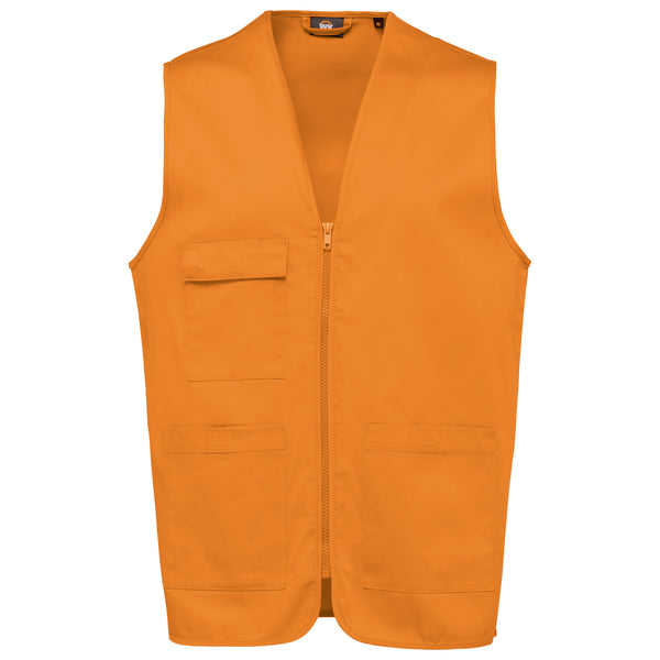 Gilet polycoton multipoches unisexe