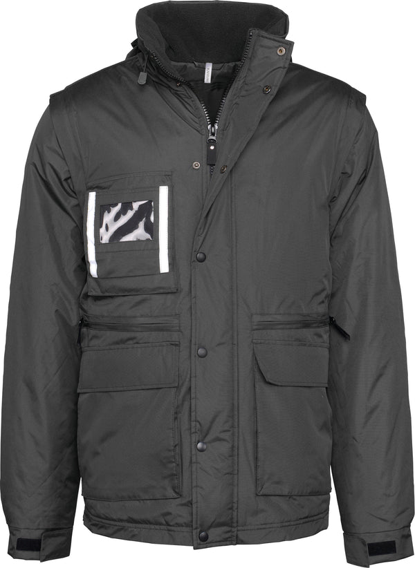 Parka workwear manches amovibles homme