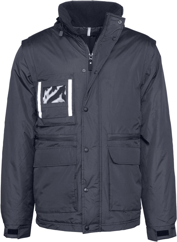 Parka workwear manches amovibles homme