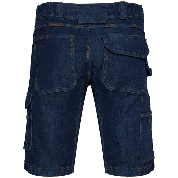 Bermuda denim multipoches homme