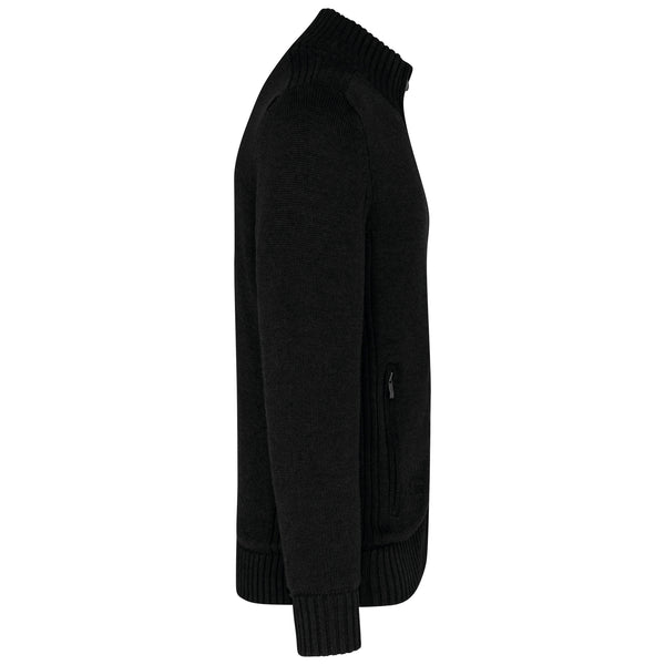 Cardigan doublé polaire homme