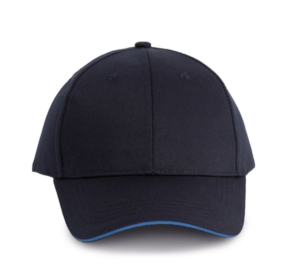 Oeko-Tex contrasting 6-panel sandwich cap