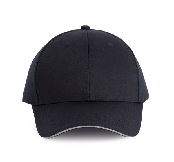 Oeko-Tex contrasting 6-panel sandwich cap