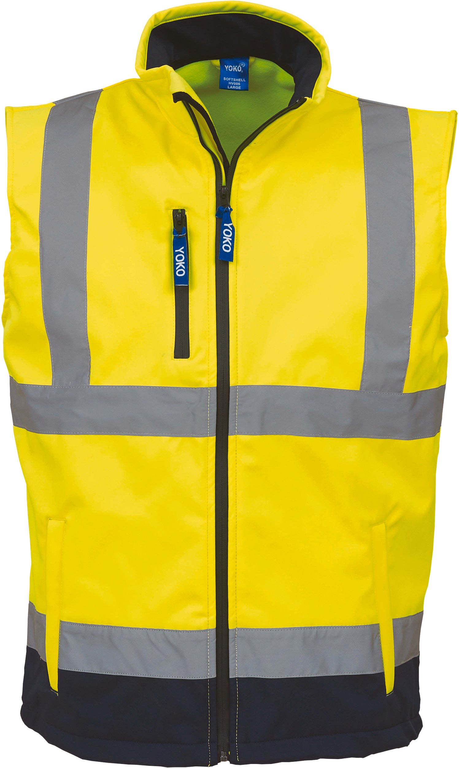 Bodywarmer softshell haute visibilité