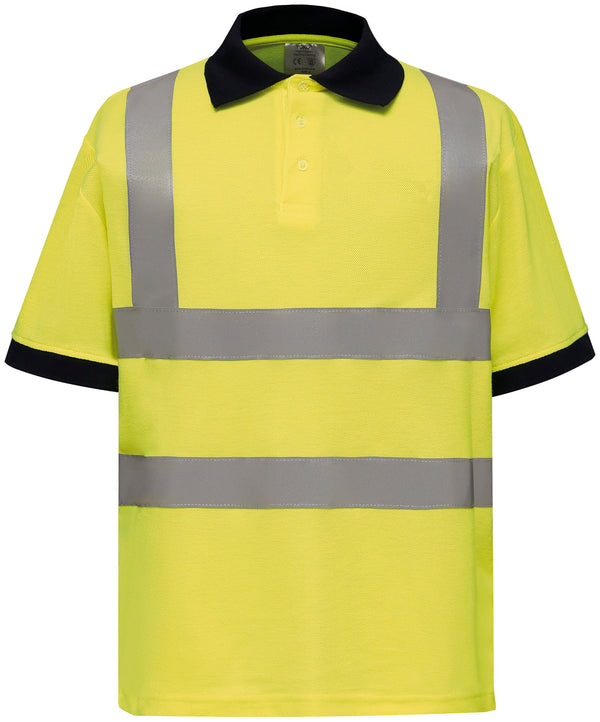 HIGH VISIBILITY SHORT SLEEVE POLO SHIRT