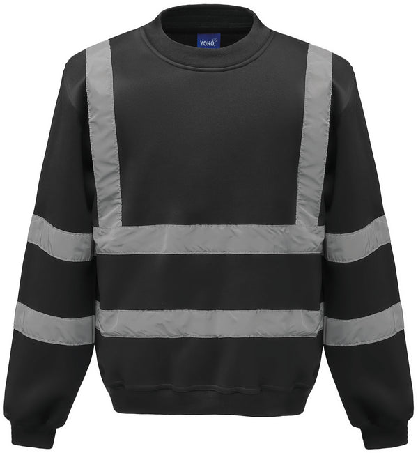 High visibility round neck sweatshirt