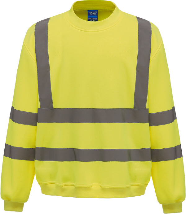 High visibility round neck sweatshirt