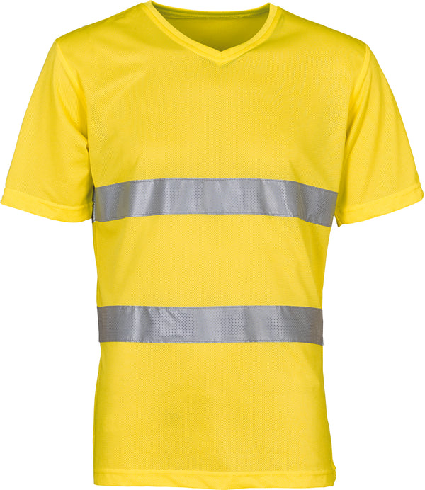 T-shirt col V haute visibilité Top Cool