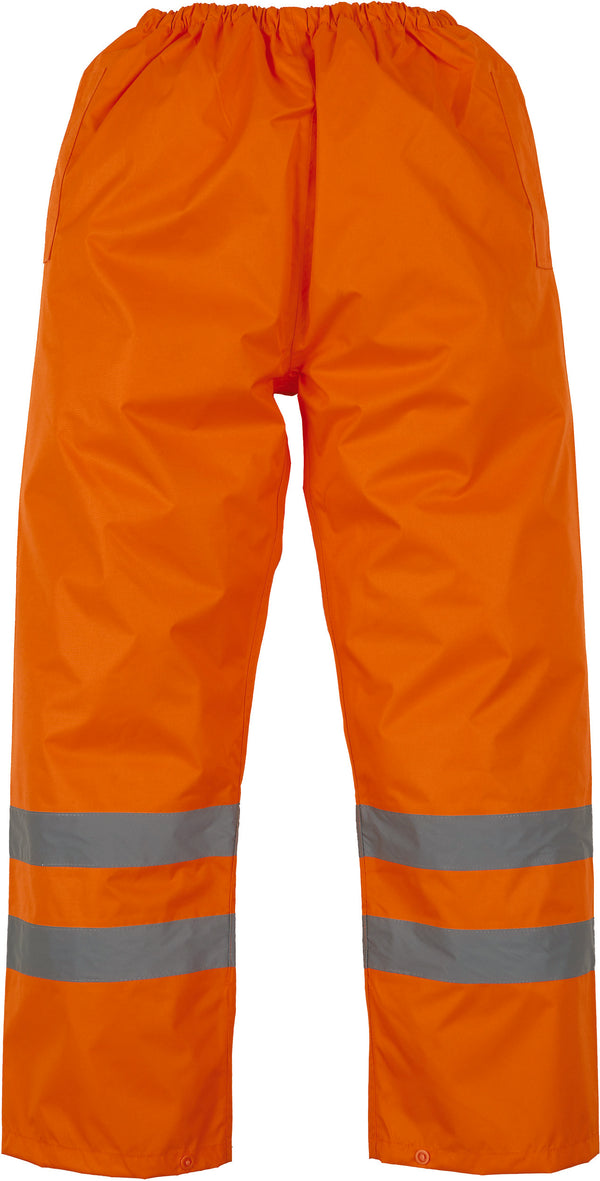 High visibility waterproof overtrousers