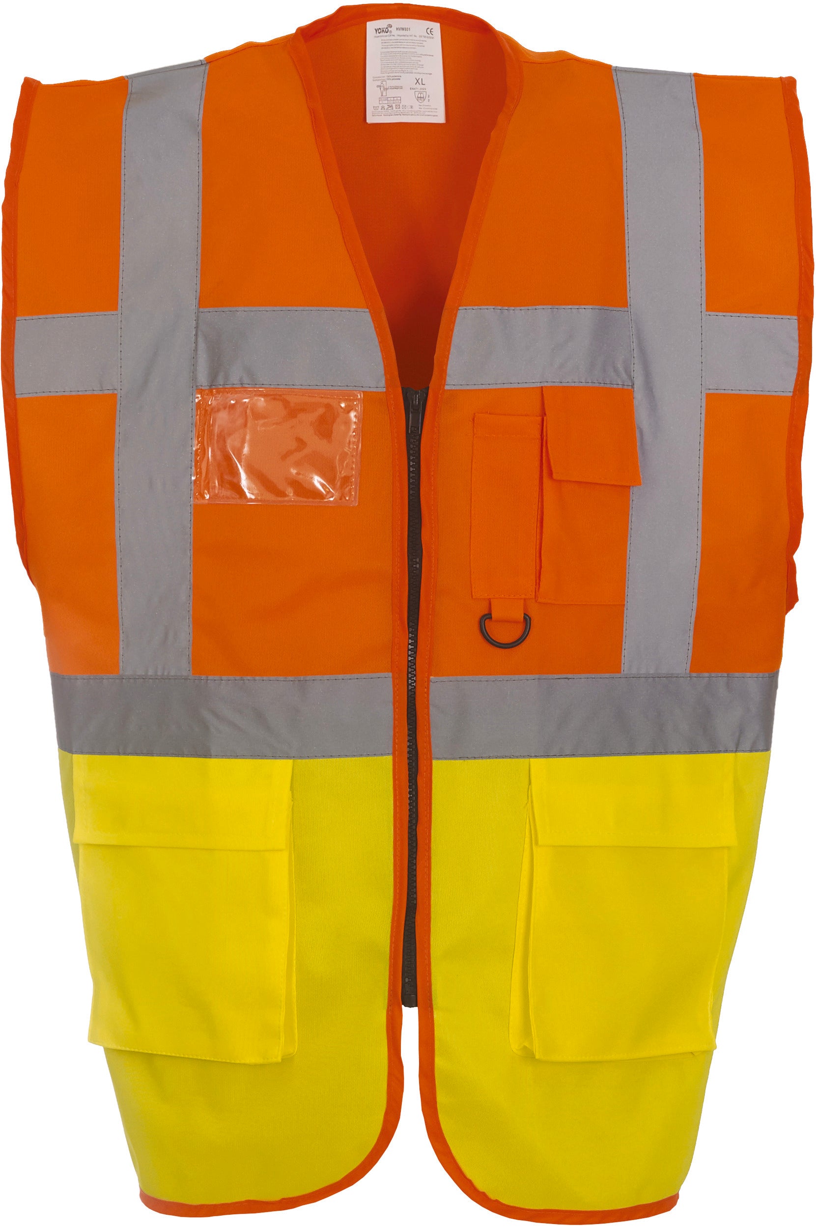 Multifunctioneel vest met hoge zichtbaarheid