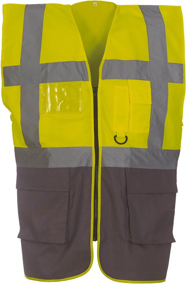 Multifunctioneel vest met hoge zichtbaarheid