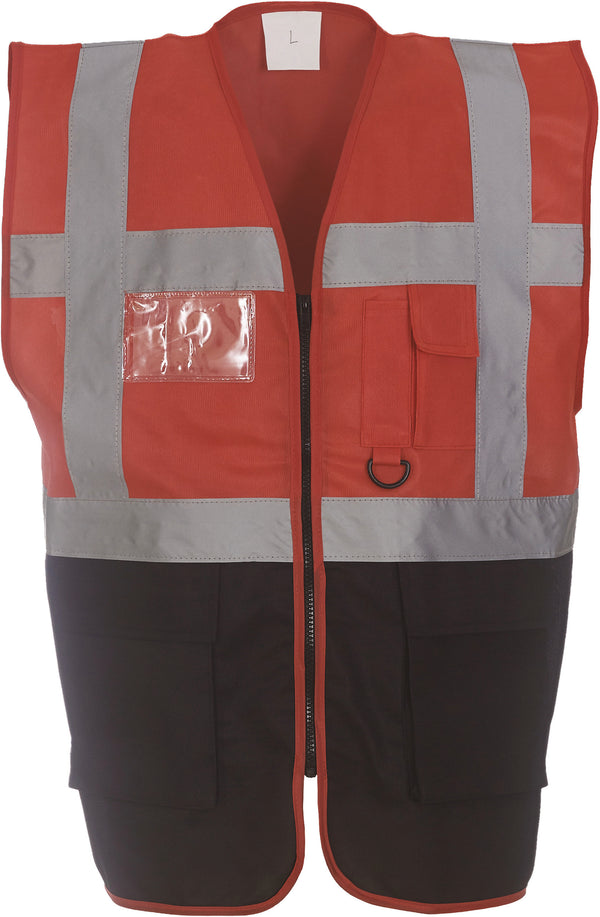 Multifunctioneel vest met hoge zichtbaarheid