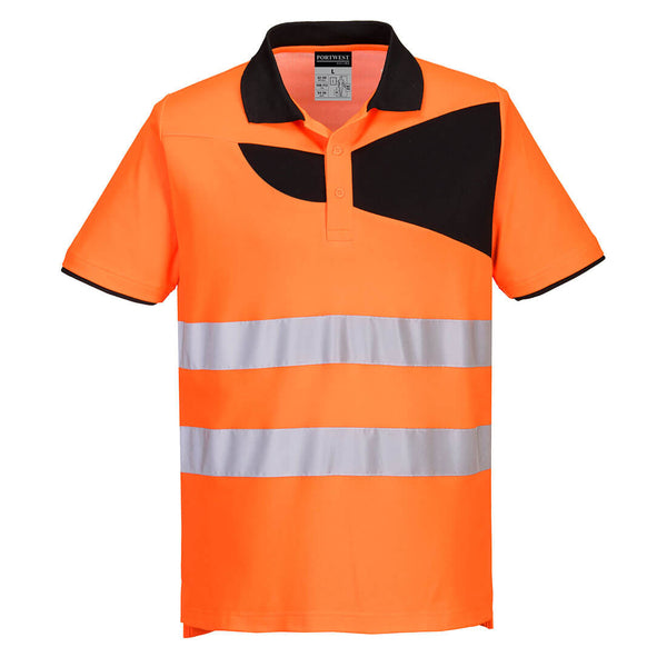 Poloshirt met hoge zichtbaarheid PW2 M/C