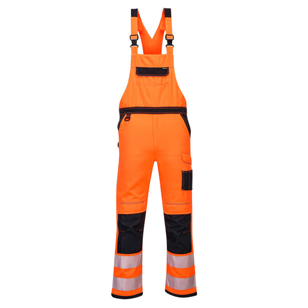 High visibility PW3 bib overalls