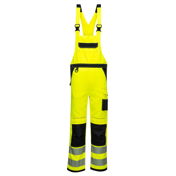 High visibility PW3 bib overalls