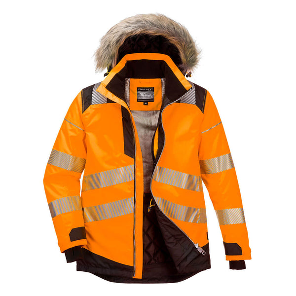 PW3 high visibility winter parka