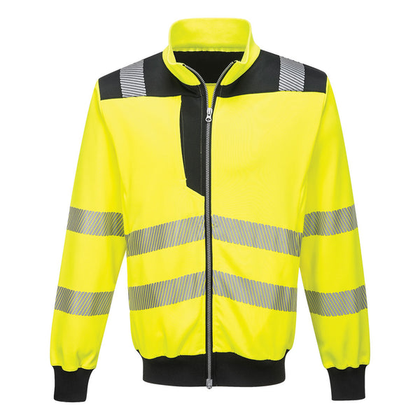 PW3 Hi-Vis sweatshirt met ritssluiting