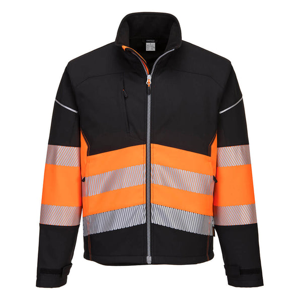 Class 1 High Visibility PW3 Softshell Jacket