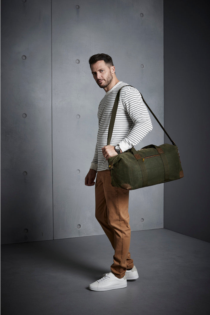 Heritage draagtas van gewaxt canvas