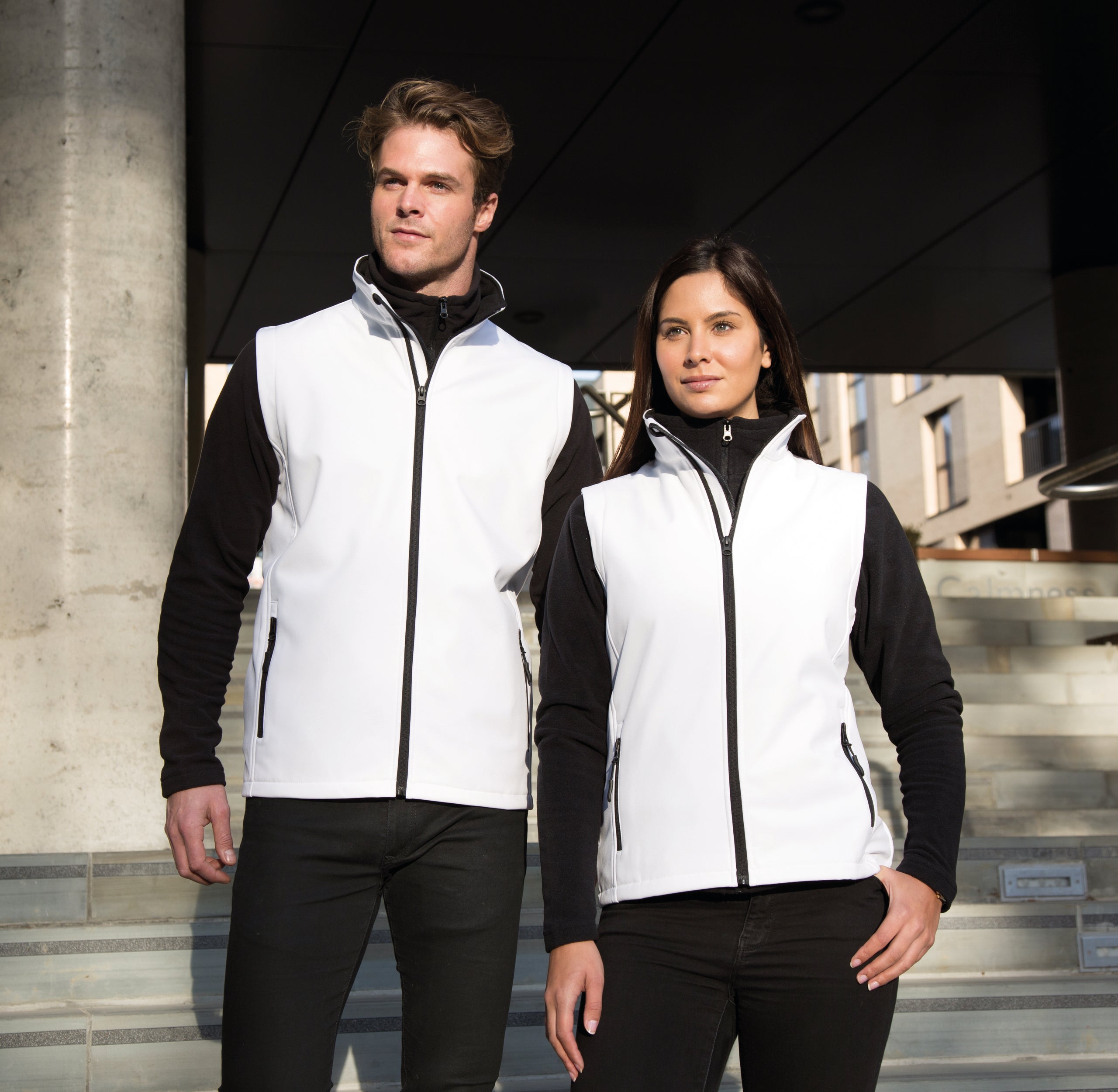 Dames bedrukbare softshell bodywarmer