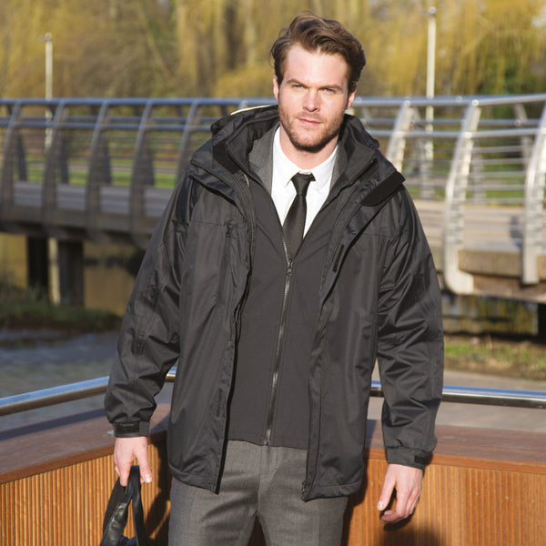 3-in-1 softshell parka