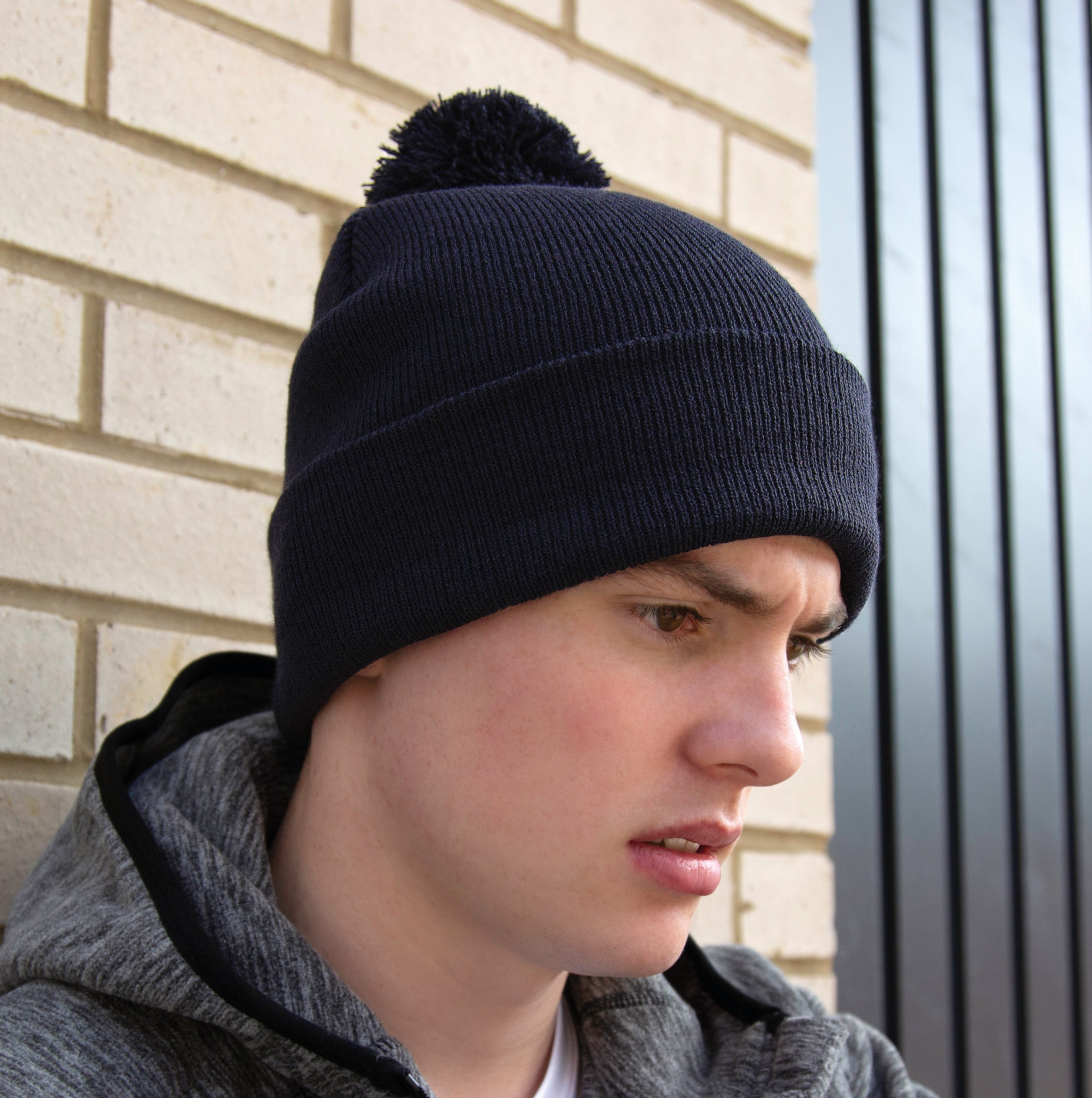 BEANIE muts met pompon