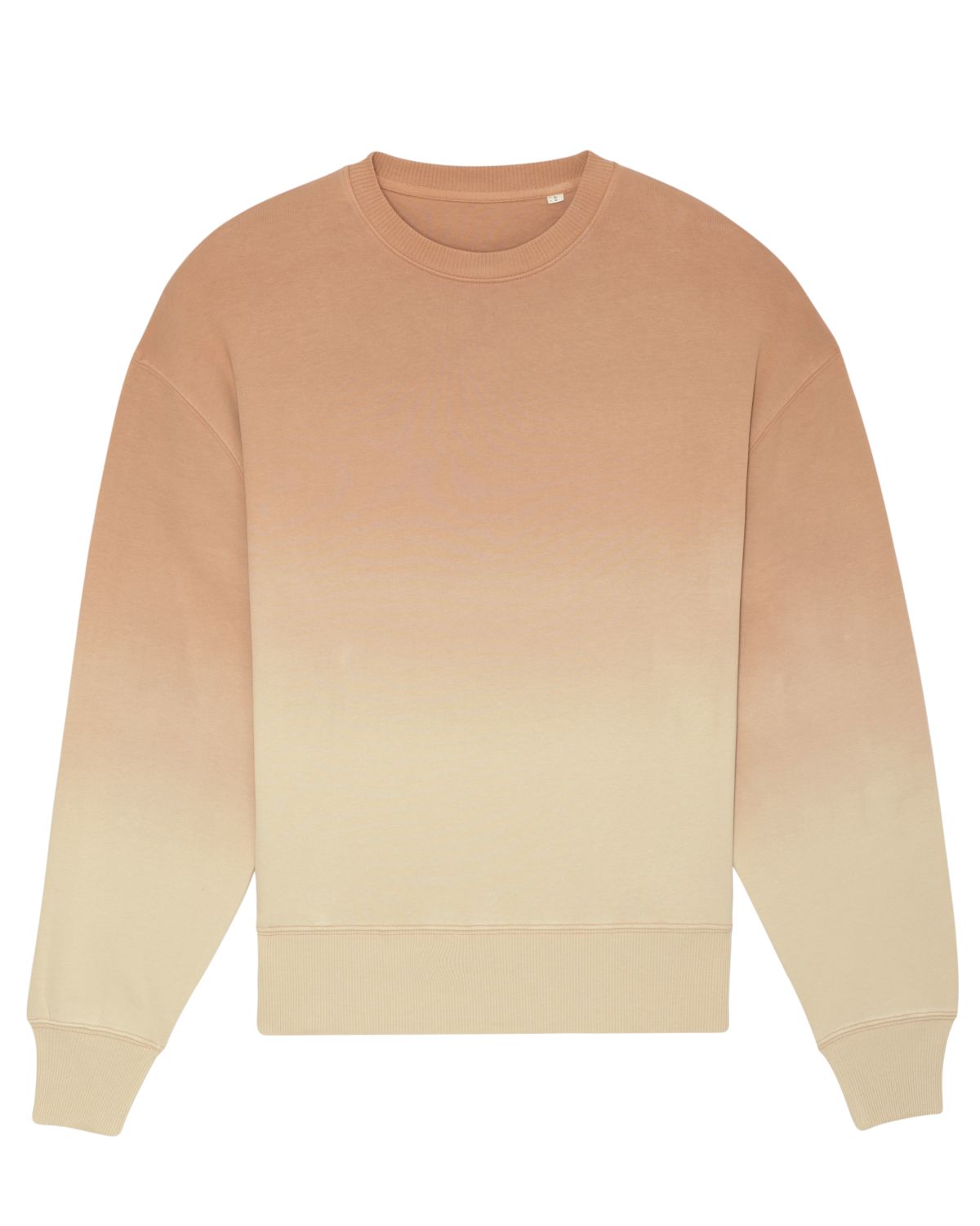 The casual unisex sweatshirt with dip dye crew neck - Radder Dip Dye