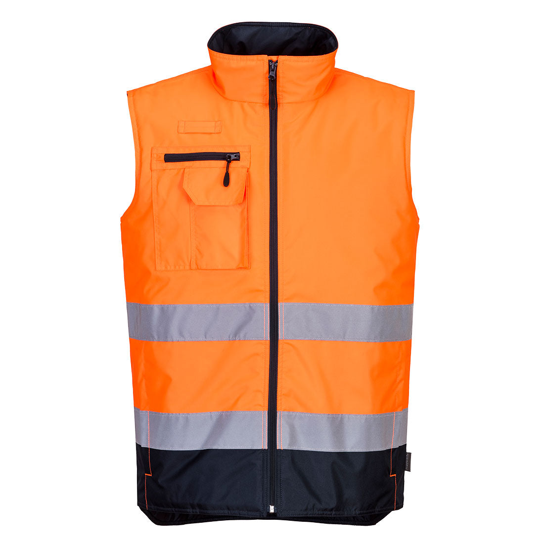 Gilet bodywarmer haute-visibilité bicolore