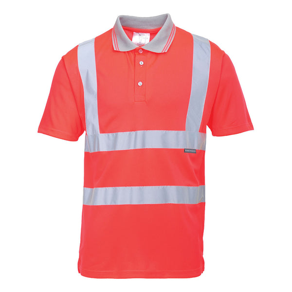 Short-sleeved Hi-Vis polo shirt