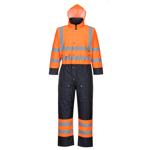 Contrast Hi-Vis Quilted Coverall