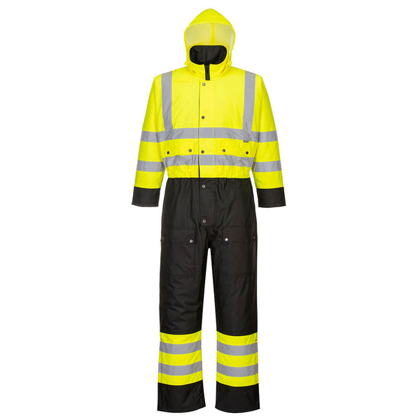 Contrast Hi-Vis Quilted Coverall