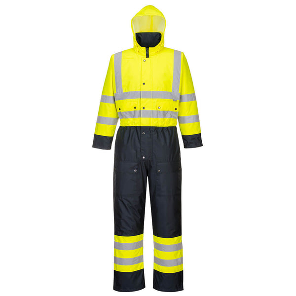 Contrast Hi-Vis Quilted Coverall