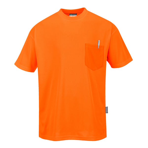 Day-Vis T-shirt met korte mouwen en zak