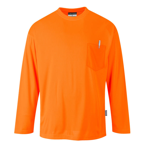 Day-Vis T-shirt met lange mouwen en zak