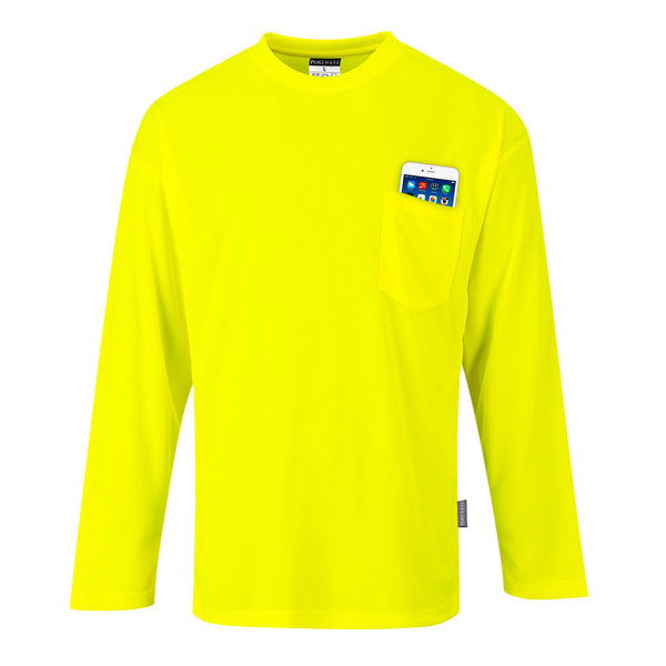 Day-Vis Pocket Long Sleeve T-Shirt