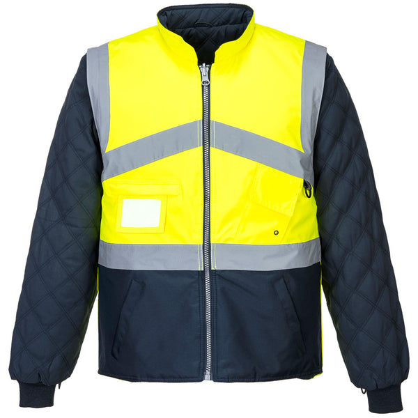 Hivis tweekleurig omkeerbaar vest