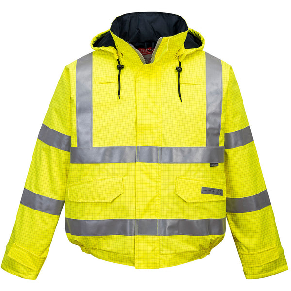 Blouson pilote HV Pluie Bizflame antistatique et flamme retardant