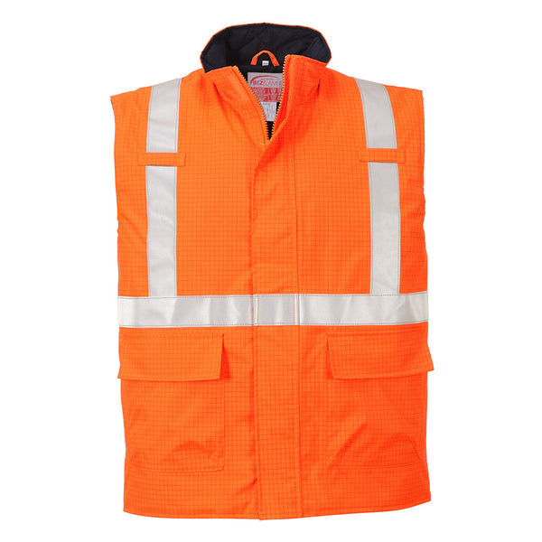 Bodywarmer Hi-Vis Bizflame antistatisch en FR