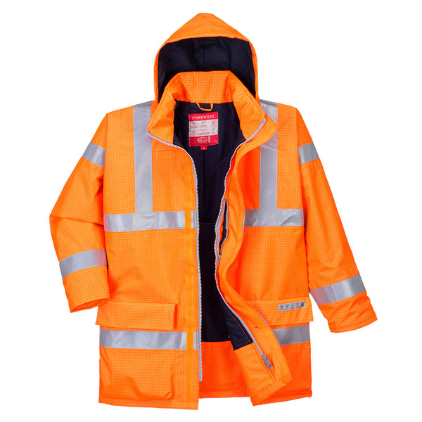 Bizflame Rain Hi-Vis parka met meerdere risico's