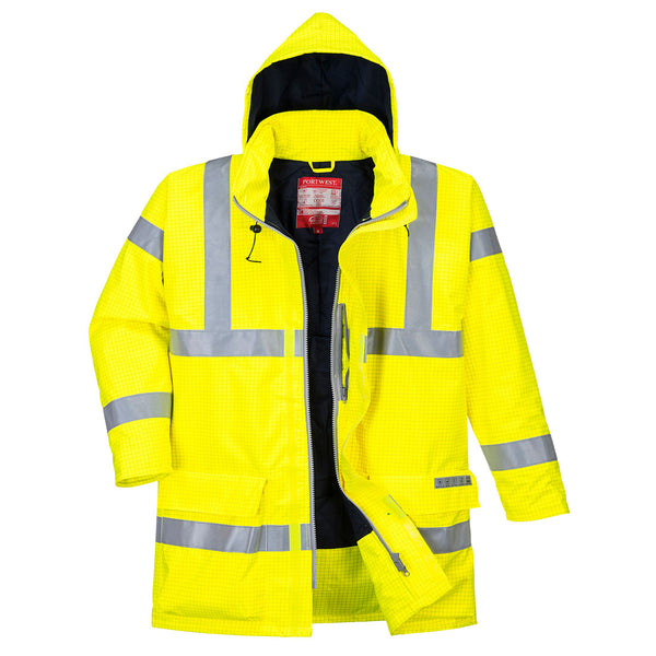 Bizflame Rain Hi-Vis parka met meerdere risico's