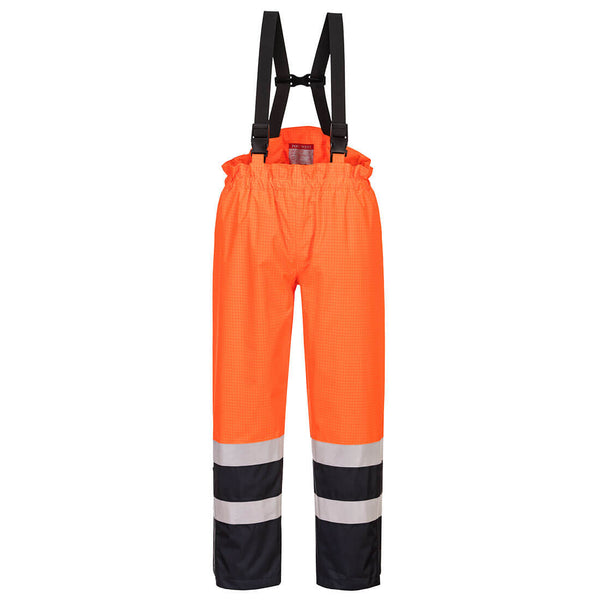 Pantalon à bavette Bizflame Rain Hi-Vis multi-risques